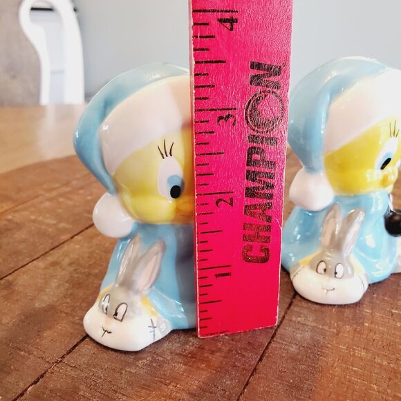 Vintage Tweety Bird & Sylvester Salt & Pepper Shakers Looney Tunes Bugs Bunny - Picture 6 of 9